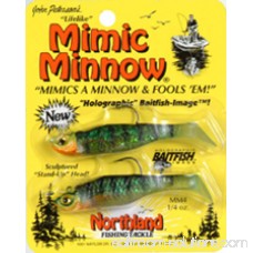 Northland Tackle 1/4 Oz. Mimic Minnow Shad Jig, Perch Multi-Colored 564772666